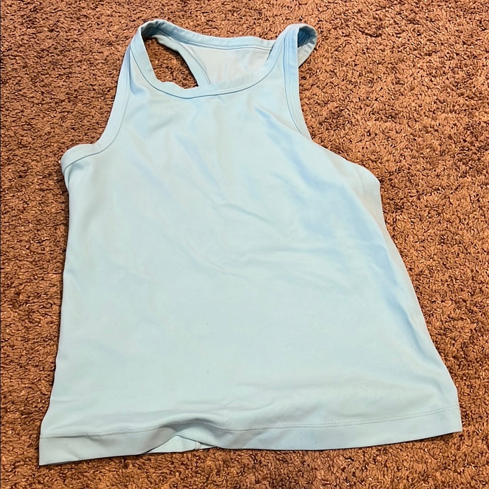 Light Blue Lululemon Size 6 Form Fitting Tank Top